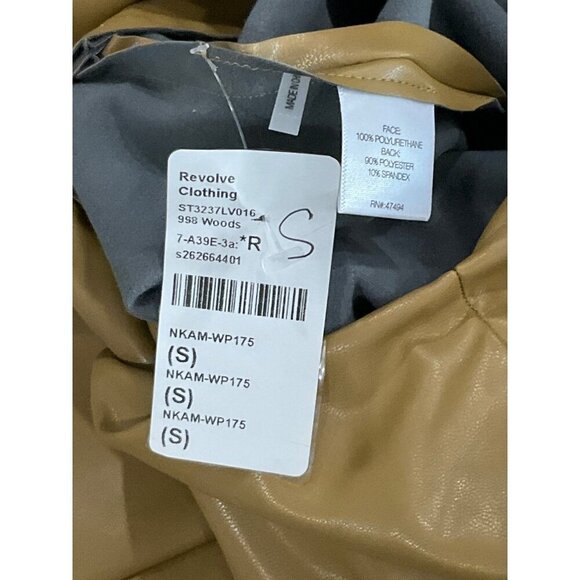 Norma Kamali Spat Legging in Woods Small New Womens Vegan Faux Leather - Picture 8 of 15